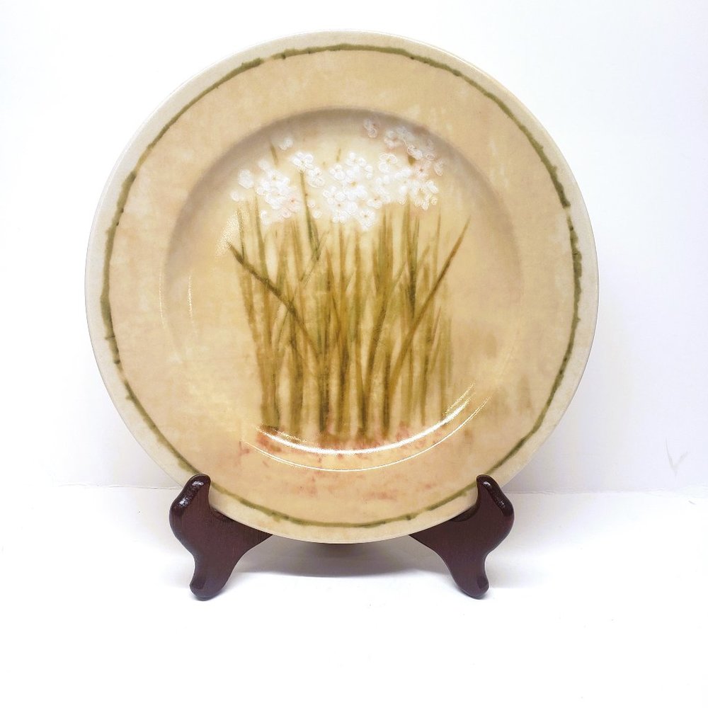 Cheri Blum for  222 Fifth Narcissus 8" Plate Salad Bread Flower Daffodil